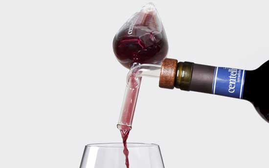 regalo de Navidad Wine Aerator Decanter con base para vino tinto,Vino Aireador Decantadores de Vino Sin Goteo Vino Vertedor,Sin BPA,el regalo perfecto para hombres y mujeres 