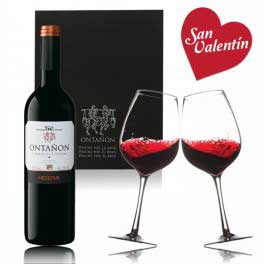 Tecnovino estuche de vino San Valentin Bodegas Ontanon