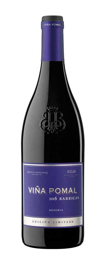 Tecnovino vina pomal reserva 106 barricas Bodegas Bilbainas