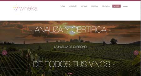 Tecnovino huella de carbono Winekia bodegas