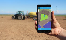 Tecnovino app de Agroptima mapas GPS parcela
