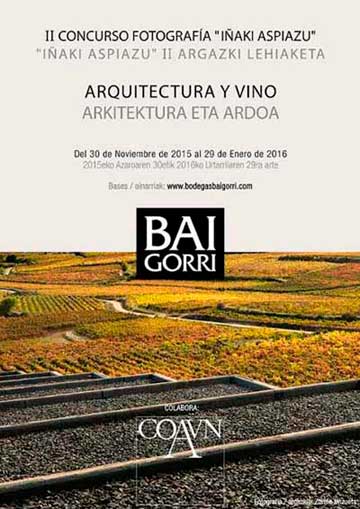 Tecnovino concurso fotografia arquitectura y vino Bodegas Baigorri