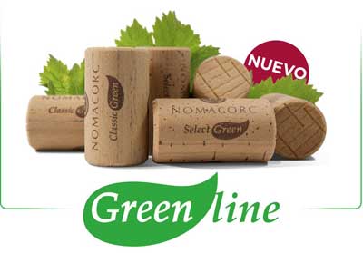 Tecnovino tapones para vino Green Line Nomacorc