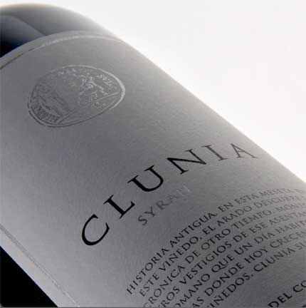 Tecnovino Clunia Syrah Bodegas Clunia etiqueta