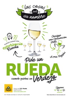 Tecnovino vinos de Rueda Cartel Pide un Rueda