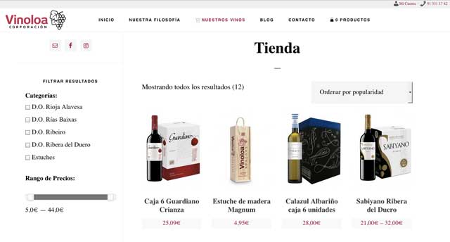 Tecnovino Corporacion Vinoloa tienda online