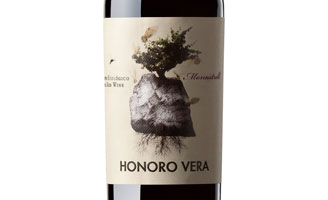 Tecnovino vino tinto ecologico Honoro Vera Organic etiqueta