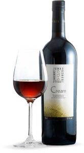 Tecnovino vinos de Jerez cream botella