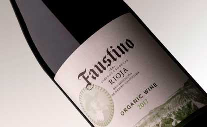 Tecnovino vino ecologico de Bodegas Faustino etiqueta 2