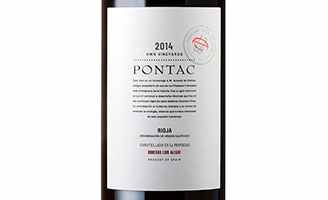 Tecnovino etiqueta del vino Pontac 2014 de Bodegas Luis Alegre