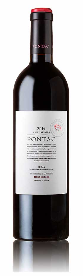 Tecnovino botella del vino Pontac 2014 de Bodegas Luis Alegre