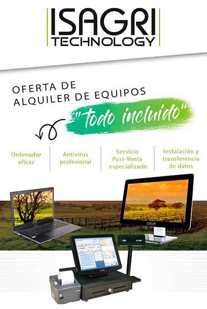 Tecnovino concurso Isagri Technology alquiler de equipos