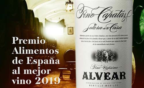 Tecnovino Premio Alimentos de Espana al Mejor Vino en 2019 Fino Capataz Solera de la Casa detalle