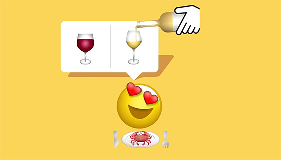 Tecnovino emoji de vino blanco Unicode bodega Kendall Jackson 1