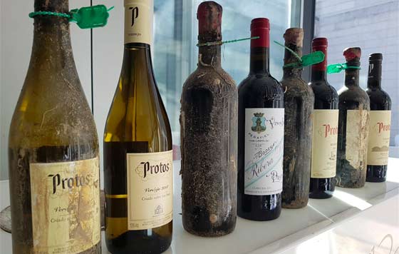 Tecnovino vinos submarinos de Bodegas Protos