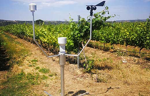 Tecnovino estacion meteorologica agricola Meteus de Isagri detalle