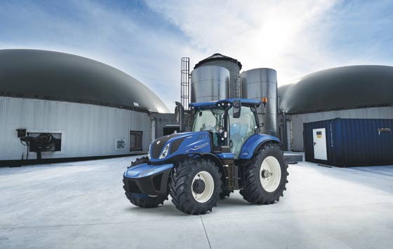 Tecnovino tractor a metano de New Holland detalle