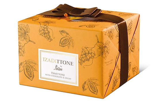 Tecnovino Izadittone panettone con orujo de uvas detalle