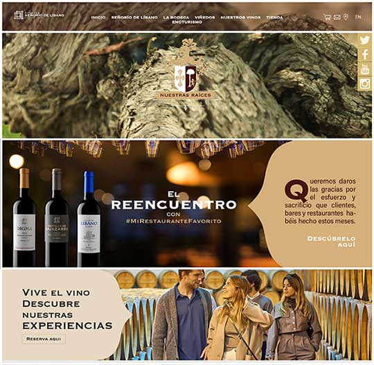 Tecnovino Bodegas Señorío de Líbano web campaña hosteleria