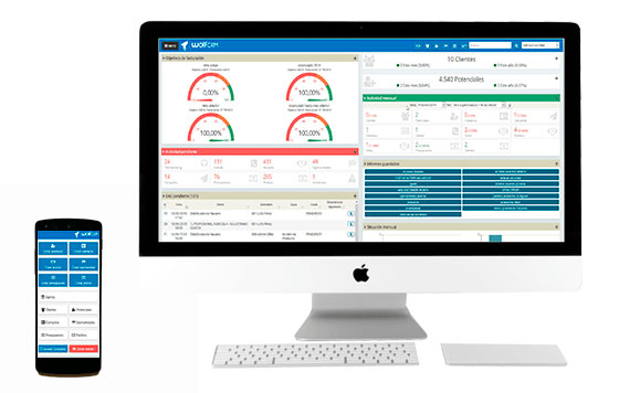 Tecnovino Wolf CRM gestion para bodegas dispositivos usar un CRM detalle