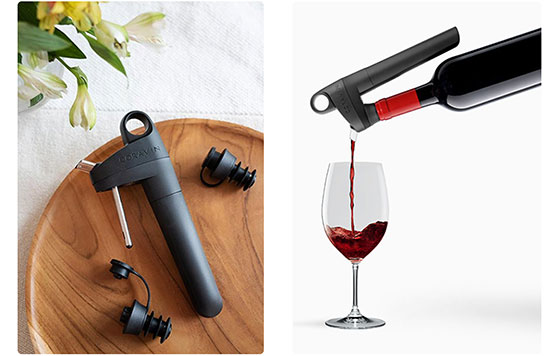 Tecnovino sistema de preservacion de vino Pivot Coravin detalle