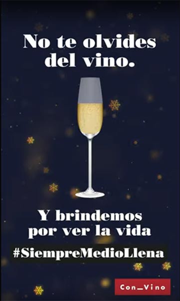 Tecnovino compra de vino en Navidad campana OIVE 2