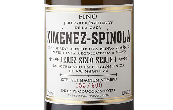 Tecnovino Jerez Seco Serie 1 Xímenez-Spínola detalle