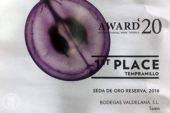 Tecnovino Seda de Oro Reserva 2016 Bodegas Valdelana AWC Vienna