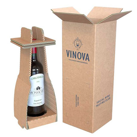 Tecnovino packaging para botellas de vidrio eBottle Smurfit Kappa envase 1