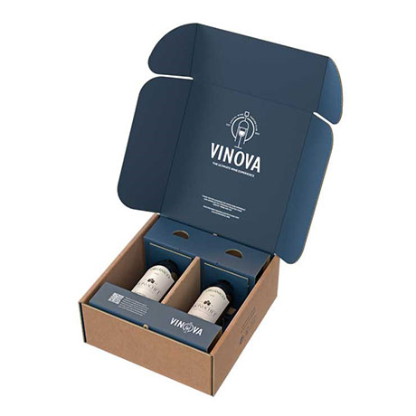 Tecnovino packaging para botellas de vidrio eBottle Smurfit Kappa envase bipack