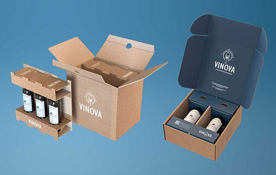 Tecnovino packaging para botellas de vidrio eBottle Smurfit Kappa