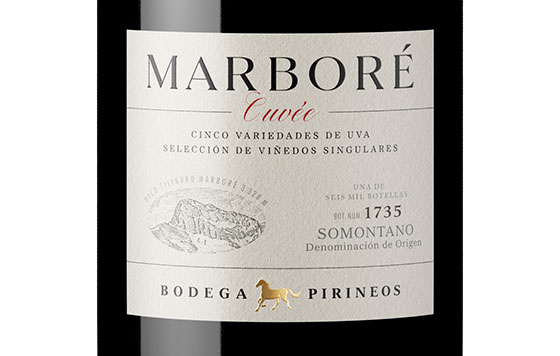 Tecnovino Marbore Cuvee de Bodega Pirineos detalle