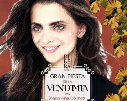 Tecnovino la actriz Macarena Gómez madrina de la Gran Fiesta del Vino de Aranda de Duero