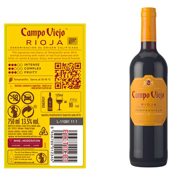 Tecnovino etiquetado digital de vino U-Label Pernod Ricard