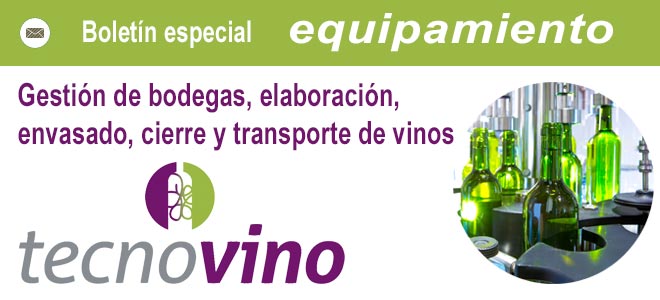 Tecnovino header especial elaboración envasado cierre y transporte de vinos