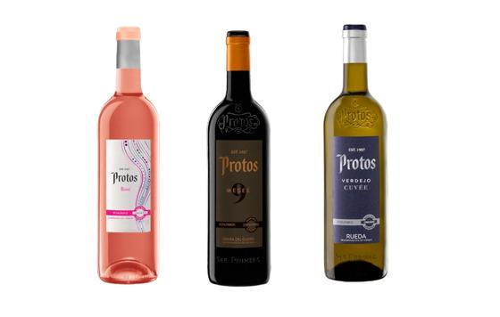 Tecnovino- vinos ecologicos, Protos Rosé, Protos 9 meses, Protos Cuvee