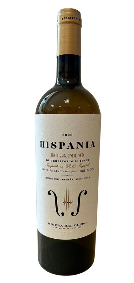 Tecnovino Hispania Blanco 2020 de Territorio Luthier botella