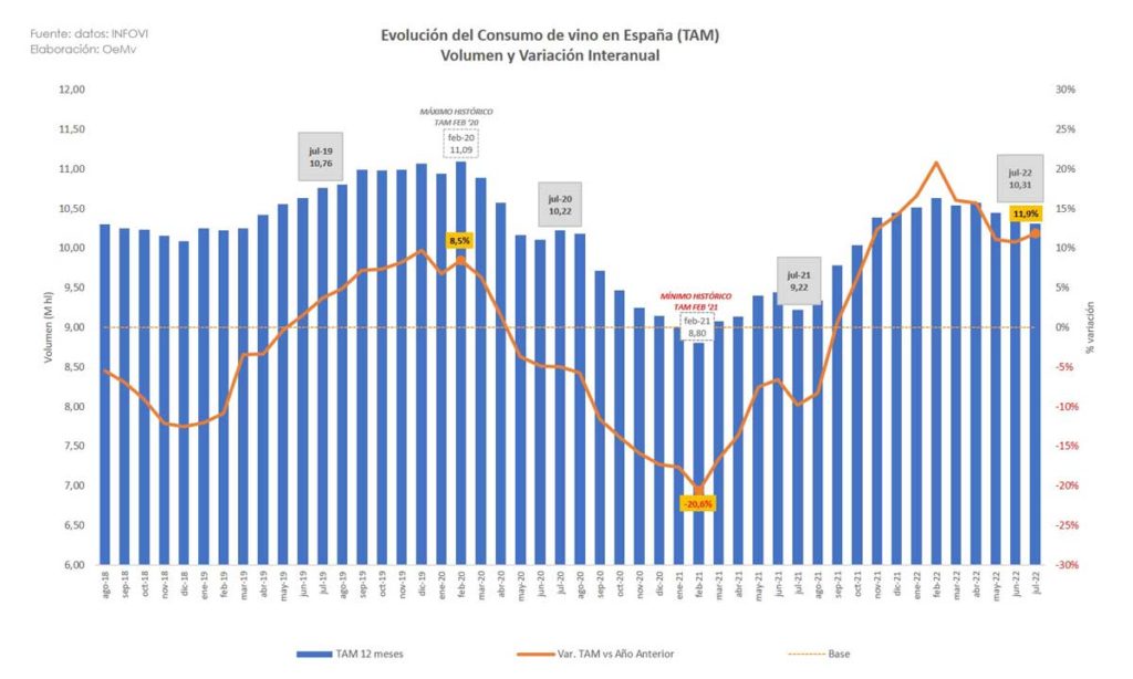 Tecnovino- El consumo del vino en España