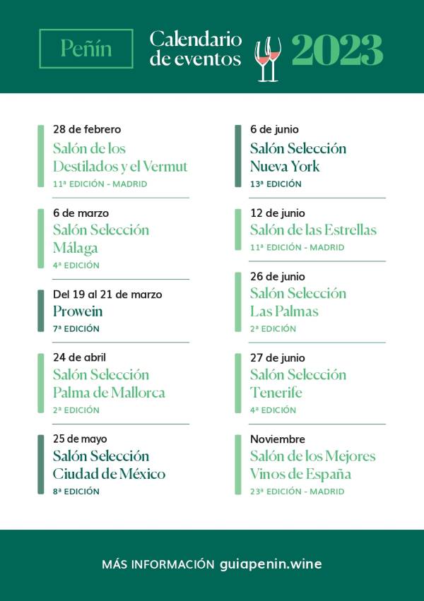 Tecnovino- Calendario Eventos Peñin 2023