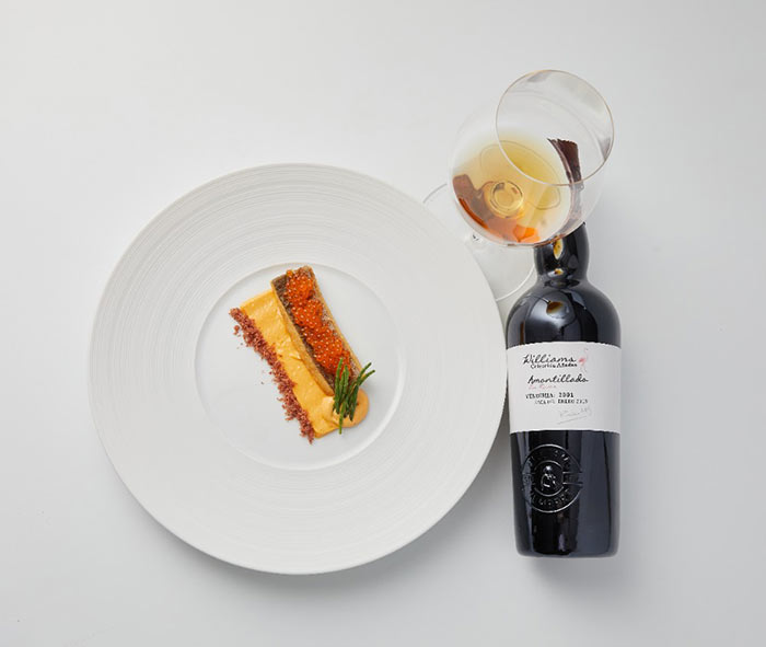 Tecnovino- Amontillado 2001 de las bodegas Williams & Humbert, restaurante Ambivium