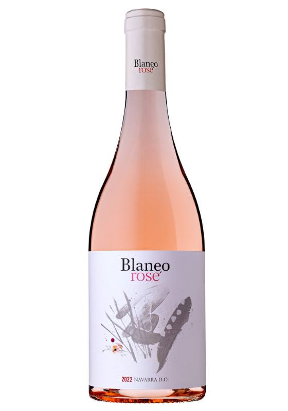 Tecnovino- Blaneo Rosé 2022, bodega Pagos de  Araiz, botella