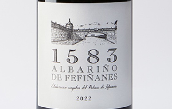 Tecnovino 1583 Albariño de Fefiñanes detalle etiqueta