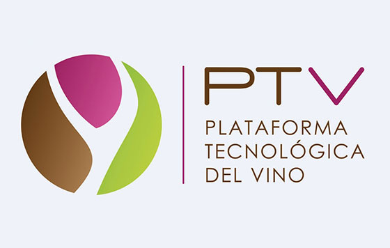 Tecnovino Plataforma Tecnológica del Vino PTV logo