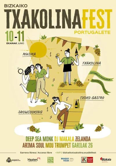 Tecnovino - Festival Portugalete Bizkaiko Txakolina Fest, cartel