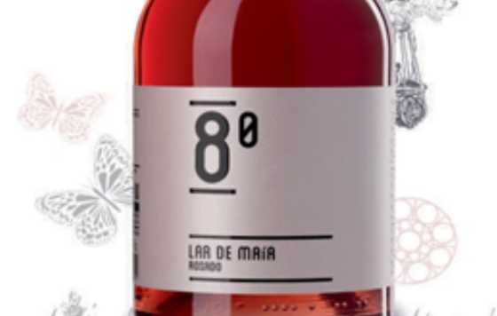 Tecnovino- Lar de Maia 8º Rosado, etiqueta