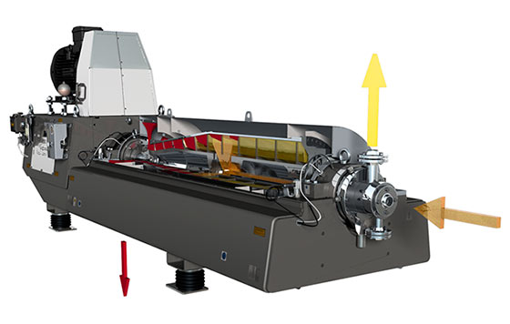 Tecnovino decantadores centrifugos para vino GEA detalle