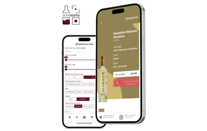 Tecnovino carta de vinos digital Winekarta