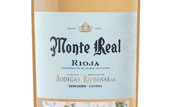 Tecnovino Monte Real Rosé Bodegas Riojanas etiqueta