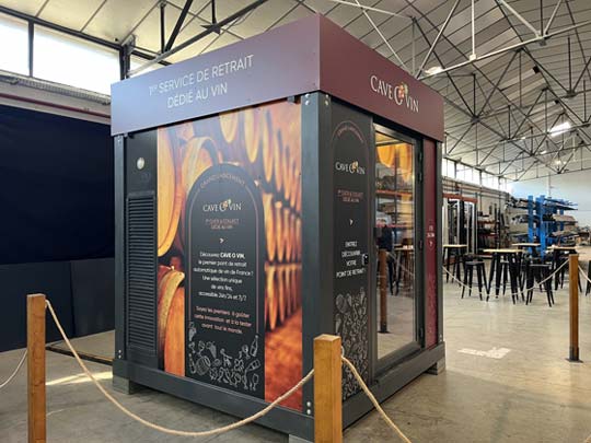 Tecnovino- click and collect para vino, Cave O Vin, de Espace Drive