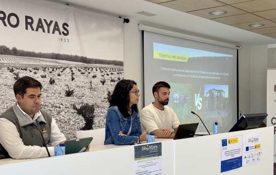 Tecnovino- fitosanitarios con drones en viñedos, proyecto Dronsafe, Bodega Cuatro Rayas